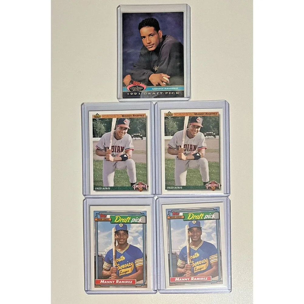 Manny Ramirez Topps and Upper Deck Rookie Cards